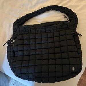 Free People Black Quilted Shoulder Bag